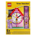 Lego® time teacher výuková stavebnice hodin + hodinky růžové (poškozený obal)