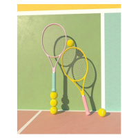 Umělecká fotografie Tennis balance, Andriy Onufriyenko, (30 x 40 cm)