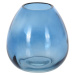 Skleněná váza Adda, modrá, 11 x 10,5 cm