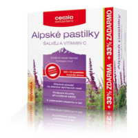 Cemio Alpské pastilky ŠALVĚJ a VITAMIN C pst.30+10