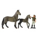 Teddies Sada domácí farma koně s doplňky 27x18x7cm