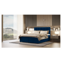 SFAB Kontinentální čalouněná postel VENUS (160x200 cm) Látka Velutto: Velutto 25 - Námořnická mo