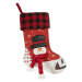 Červené boty Santa Claus se sněhulákem