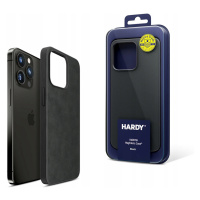 Černé stylové pouzdro na zadní stranu iPhonu 15 Pro 3mk Hardy MagFabric Case