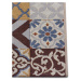 Hanse Home Collection koberce Běhoun Cappuccino 105881 Mosaik Brown Multicolored - 75x150 cm