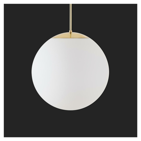 OSMONT ADR72522 ADRIA P3 HP závěsné skleněné svítidlo mosaz leštěná / bílá IP40 4000 K 52W LED n