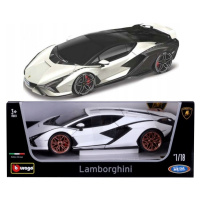 Bburago top lamborghini sián fkp 37 white/black, 1:18