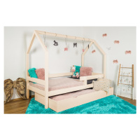 Vyspimese.CZ Dětská postel Ariel se zábranou a přistýlkou Rozměr: 80x180 cm, Barva: lak