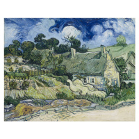 Obrazová reprodukce Thatched cottages at Cordeville, Auvers-sur-Oise, Vincent van Gogh, 40 × 30 