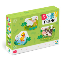 Baby puzzle Zvířátka ze statku 3v1