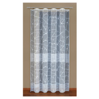 Dekorační žakárová záclona s řasící páskou VALDA 250 bílá 200x250 cm MyBestHome