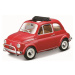 Bburago fiat 500l (1968) 1:24 červený