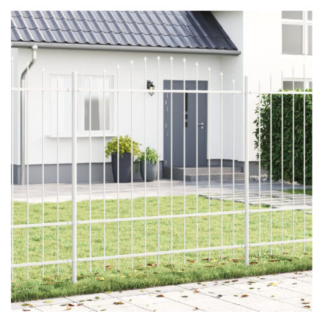 vidaXL Zahradní plot 6 pcs Bílá 170 x 215 cm Práškově lakovaná ocel