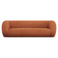 Oranžová pohovka z textilie bouclé 230 cm Essen – Cosmopolitan Design