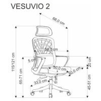 Kancelářská židle VESUVIO 2 skořicová