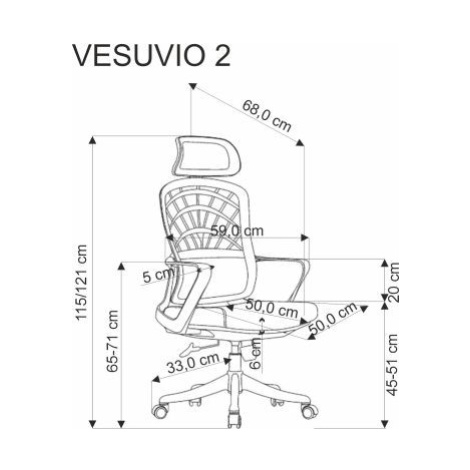 Kancelářská židle VESUVIO 2 skořicová