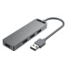 Vention 4-Port USB 2.0 Hub with Power Supply 0.15m Gray