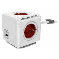 CubeNest PowerCube Extended USB PD 20W, A+C, 1.5m kabel, červená