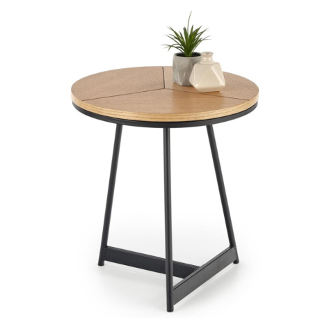 Malý, kulatý konferenční stolek do obývacího pokoje Karida-S - Halmar