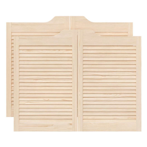 vidaXL Křídlové dveře Louvred Design 2 páry 80x100 cm borovicový masiv