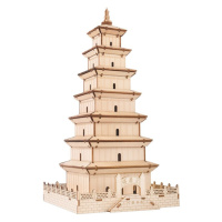 Woodcraft construction kit Woodcraft Dřevěné 3D puzzle Velká pagoda divoké husy
