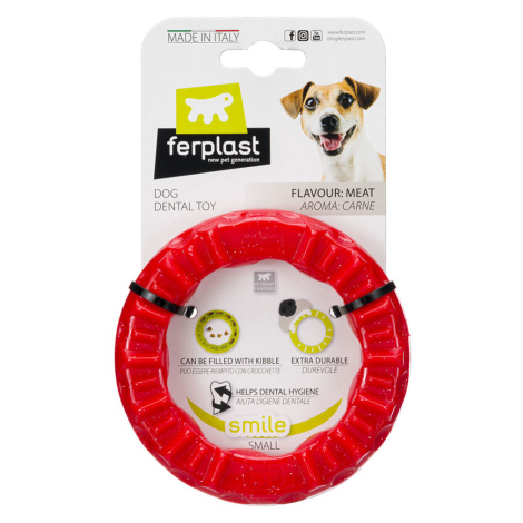 Ferplast pes Smile kruh červený - vel. S: Ø 12 x V 2,4 cm