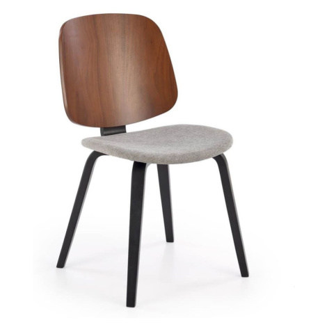 Dřevěná jídelní židle K563, šedá Halmar