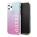 Guess GUHCN65PCUGLPBL hard silikonové pouzdro iPhone 11 Pro Max Pink-blue Glitter Gradient