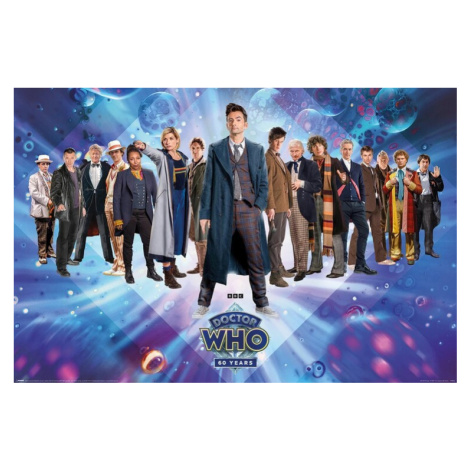 Plakát, Obraz - Doctor Who - 60th Anniversary, (91.5 x 61 cm) Pyramid