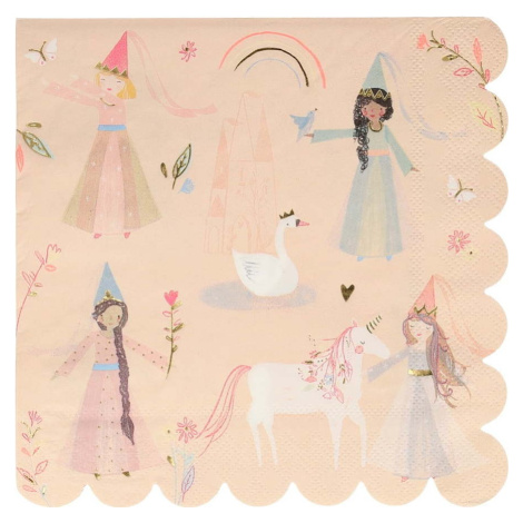 Papírové ubrousky v sadě 16 ks Princess – Meri Meri