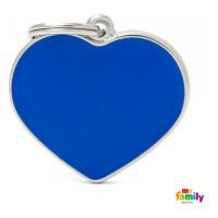 Známka My Family Basic Handmade srdce velké modré