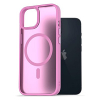 AlzaGuard Matte Case Compatible with Magsafe pro iPhone 14 levandulově růžový