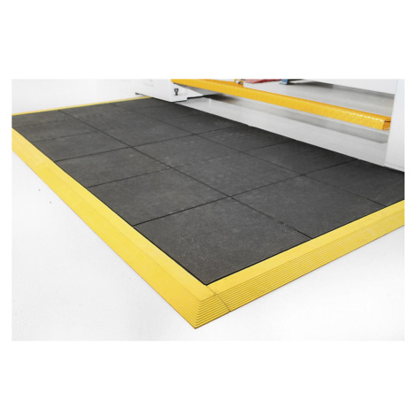 COBA Podlahová rohož pro pracoviště Fatigue-Step, s plným povrchem, nitrilová pryž, 900 x 900 mm