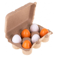KIK KX7273 Dřevěné vajíčka v krabičce 6 ks