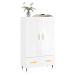 vidaXL Skříň highboard lesklá bílá 69,5 x 31 x 115 cm kompozitní dřevo