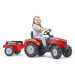 FALK Šlapací traktor 4010AB Massey Ferguson S8740 - červený