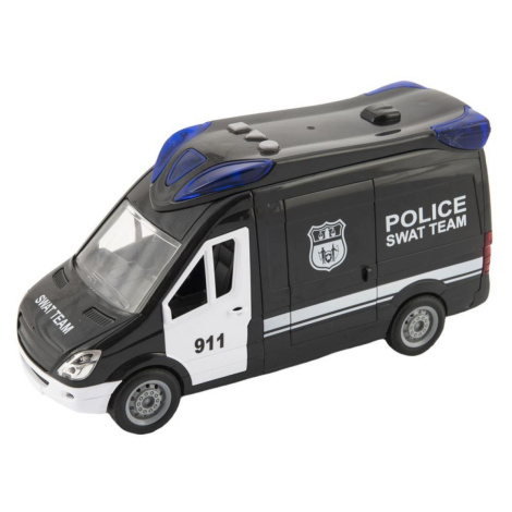 Auto Policie Swat 26 cm na setrvačník se zvukem Teddies