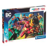 Clementoni - Puzzle 104 DC Comics: Liga spravedlonosti