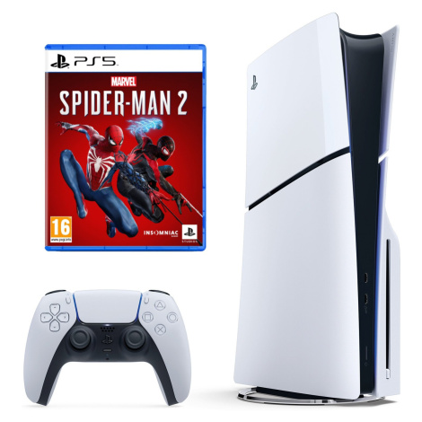 PlayStation 5 (verze slim) + Marvel's Spider-Man 2 - PS711000040587+PS711000039310 Sony