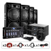 Electronic-Star DJ PA sada "Bass First Pro Bluetooth", 2 x zesilovač, 4 x reproduktor, mixér, 40