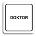 Accept Piktogram "doktor" (80 × 80 mm) (bílá tabulka - černý tisk)