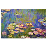 Obrazová reprodukce Water Lilies, Claude Monet, 40 × 26.7 cm