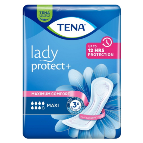 TENA Lady protect + maxi noční inkontinenční vložky 12 kusů