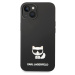 Karl Lagerfeld Liquid Silicone Choupette kryt iPhone 14 Plus černý