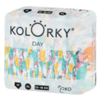 KOLORKA DAY - štětce - XL (12-16 kg) - 17 ks - jednorázové eko plenky