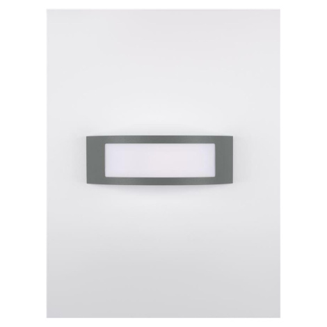 NOVA LUCE venkovní nástěnné svítidlo ZENITH tmavě šedý hliník akrylový difuzor proti oslnění E27