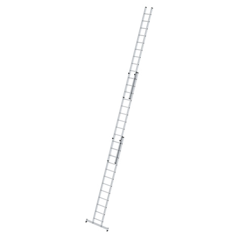 MUNK Výškově přestavitelný opěrný žebřík, posuvný žebřík, 3dílný s příčníkem nivello®, 3 x 12 př