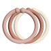 BIBS Loops kroužky 12 ks - Blush / Woodchuck / Ivory