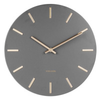 Karlsson 5821GY Designové nástěnné hodiny pr. 30 cm