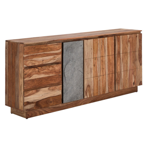 Livetastic ŠIROKÁ KOMODA, akácie, sheesham, přírodní barvy cm